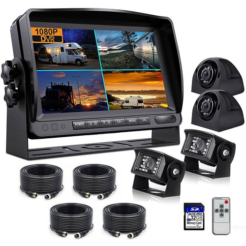 Dvr quad monitor 4x 4ch - 9",