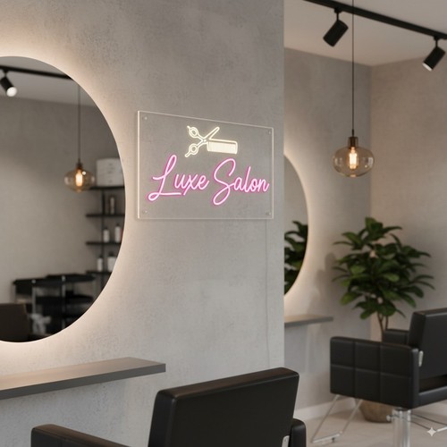 Insegna neon salone luce led - neon,