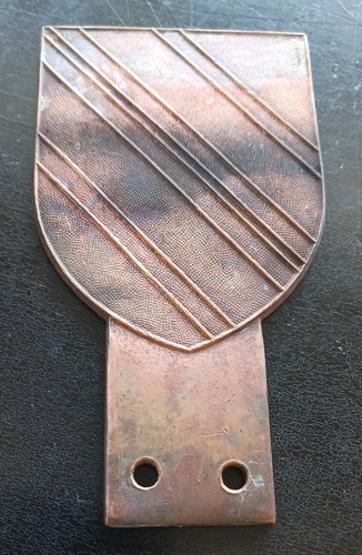 Rat look brass - , shield