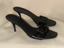 Sandali Gucci neri in vernice