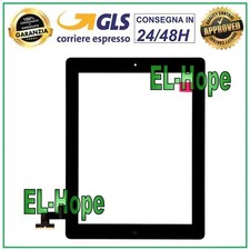 TOUCH SCREEN PER APPLE IPAD 2 WIFI 3G A1395 A1396 A1397 VETRO NERO + TASTO HOME