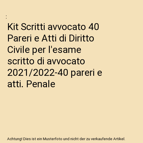 Kit scritti avvocato pareri - scritti,