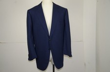 Giacca invernale Cesare Attolini blu scuro in cashmere taglia 58 