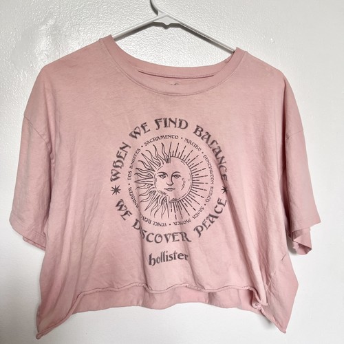 Shirt crop top rosa - t-shirt,
