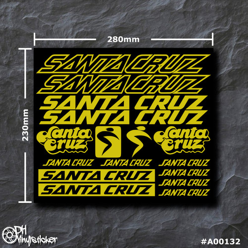 Santa cruz sticker giallo - santa,