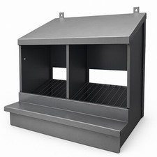 NIDO BIFAMILIARE PER GALLINE OVAIOLE  PER UOVA DA INCUBATRICE  ORIGINALE