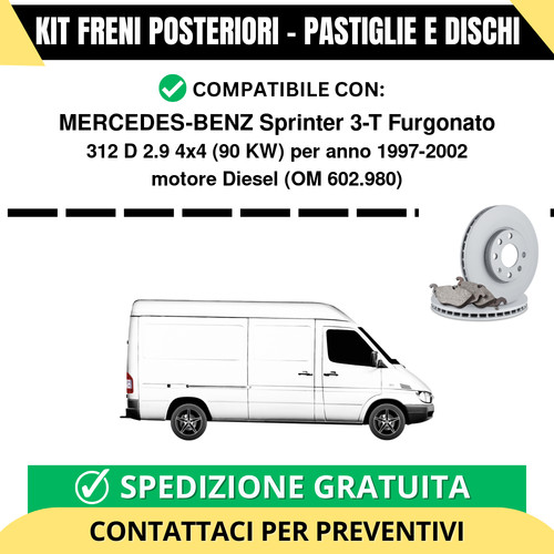 Kit freni posteriori - kit,