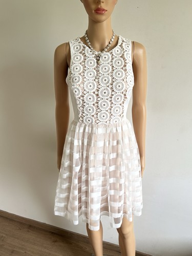 Robe blanche beige sans - blanche,