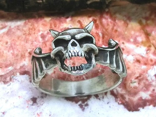 Anello demone alato - demone, con