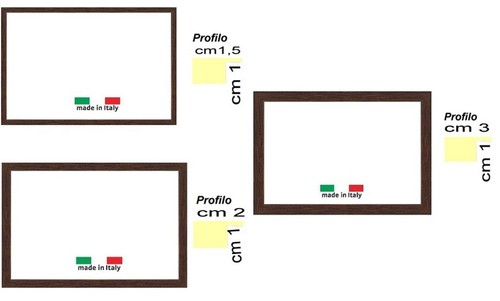 Cornice noce opaca - in, legno