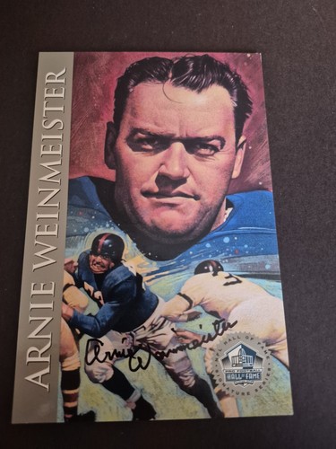 Autografo arnie weinmeister - arnie,