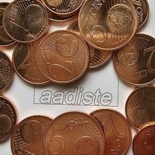 125 pezzi misti da 1 2 5 cent