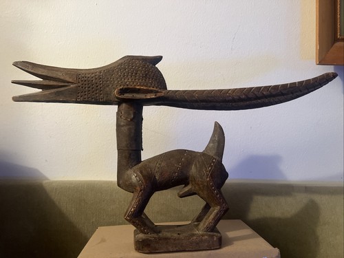 Scultura copricapo antilope - , a