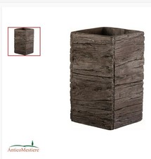 VASO CUBO ALTO WOOD CM 12XH20