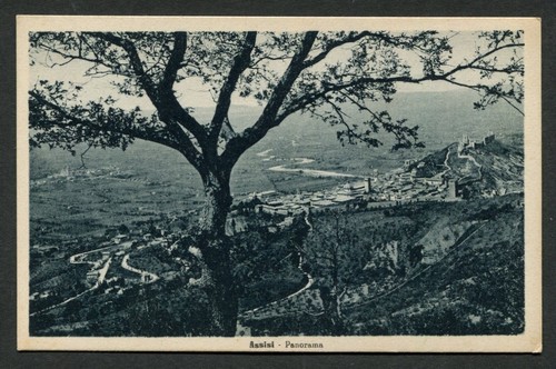 F008 cartolina assisi - f008, panorama