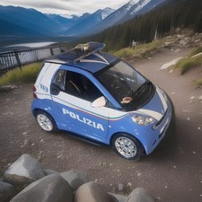 Smart Fortwo  Polizia Di Stato 1/24 Artigianale