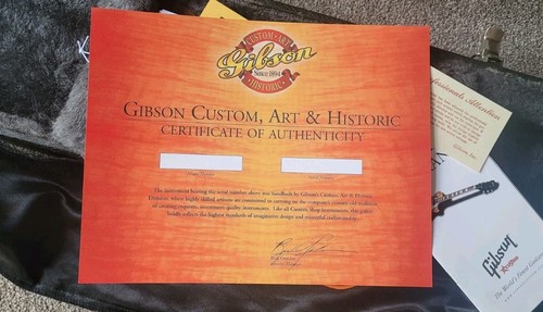 Gibson custom shop certificato - custom,