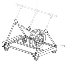 Carrello portaoggetti rigido - carrello,