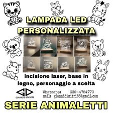 Lampada led incisione