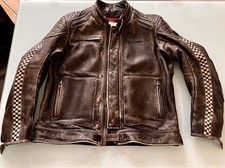 Giubbotto moto Vintage uomo pelle
