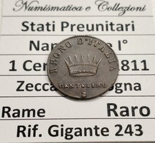 1 Centesimo del 1811 (RARO) Napoleone I Zecca DI Bologna 