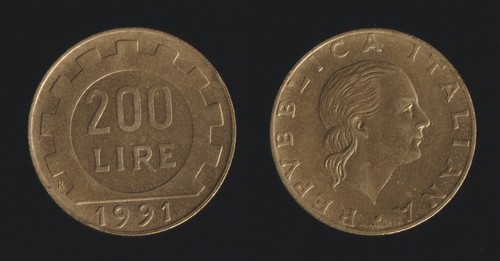 200 lire 1991 lavoro italia - lire,