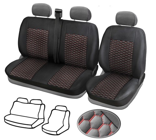 Coprisedili eco pelle - 1+2,
