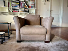 Poltrona Baxter Diner in nabuck colore Lava