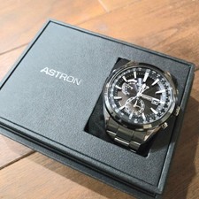 SEIKO ASTRON 7X SBXA003 GPS titanio solare quadrante nero tempo mondiale lusso