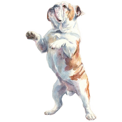 Adesivi bulldog - bulldog, auto