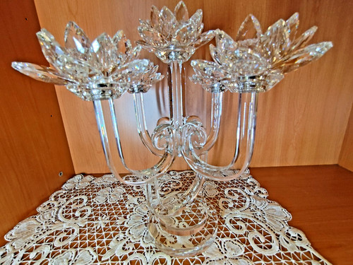 Candelabro cristallo 5 - candelabro, in
