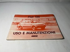 MANUALE USO E MANUTENZIONE FIAT 126 1976