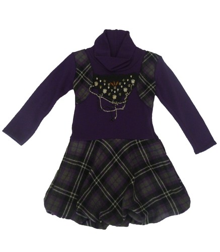 Abito bambina viola - abito, taglia