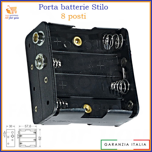 Portabatterie porta - portabatterie, aa