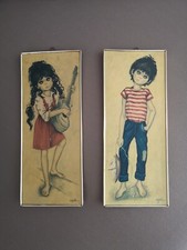 Stampe vintage Idylle Falconi Big Eyes anni 70