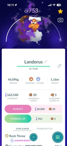 Pokémon shiny landorus - go,