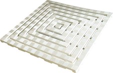 CENNI Pedana Doccia per Esterno in Plastica Antiscivolo 60x60 cm PE60