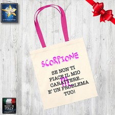 shopper borsa cotone SCORPIONE