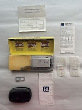 Vintage Minolta-16 II fotocamera spia scatola originale con custodia, documenti - non testata