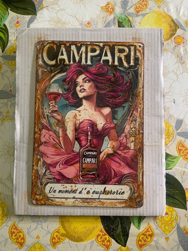 Insegna metallo campari - insegna,
