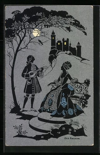 Cartolina artista firmata - cartolina,