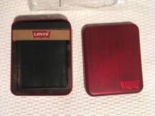 LEVIS BLACK LEATHER BI-FOLD