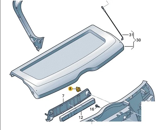 Audi sportback gba - sportback, manopola