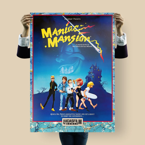 Poster maniac mansion - maniac, |