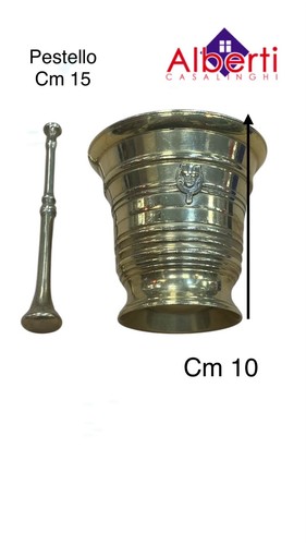 Mortaio ottone pestello - mortaio, +