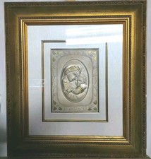 QUADRO IN ARGENTO MADONNA CON