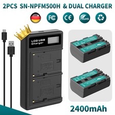2 pezzi NP-FM500H batteria per