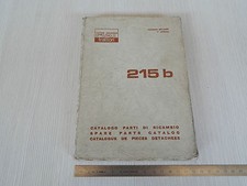 MANUALE ORIGINALE CATALOGO RICAMBI TRATTORE FIAT 215 B 215B 1968
