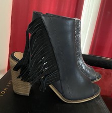 New In Box Black Leather Very