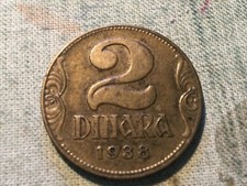 MONETA JUGOSLAVIA  2  DINARA